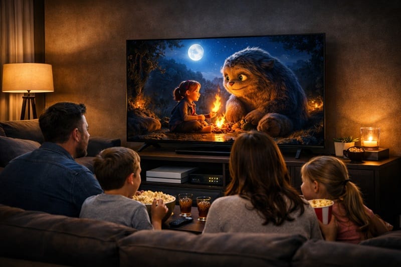who should buy Samsung 50U8000H family movie night setup