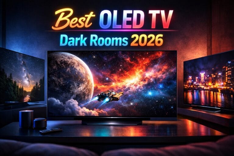 best OLED TV for dark rooms home theater setup