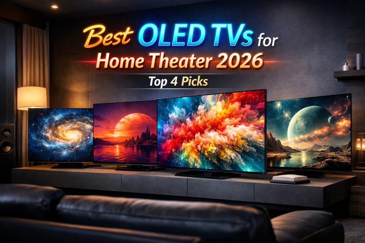 best OLED TV for home theater 2026 — dedicated room setup