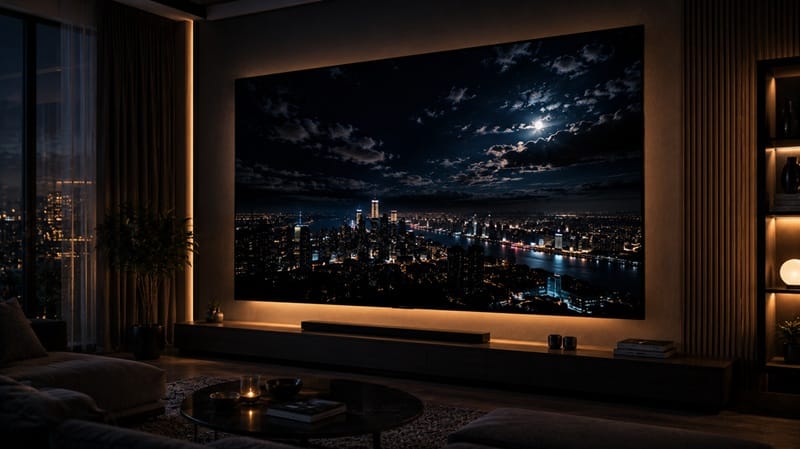 Is OLED worth it — cinematic dark scene on OLED TV