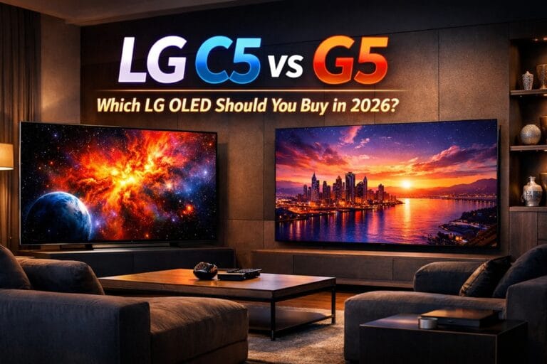 LG C5 vs G5 OLED TVs side-by-side comparison 2026
