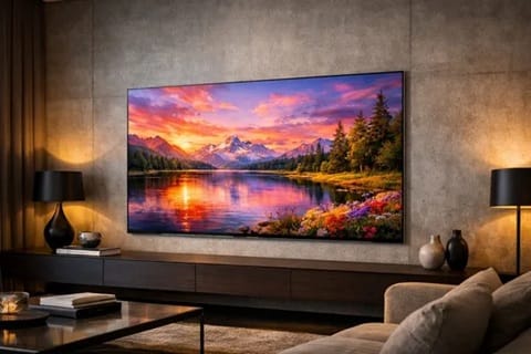 LG G6 OLED Gallery flush-wall design mounted