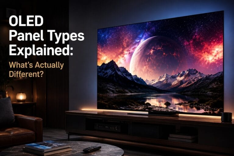 OLED panel types explained — WOLED and QD-OLED layers