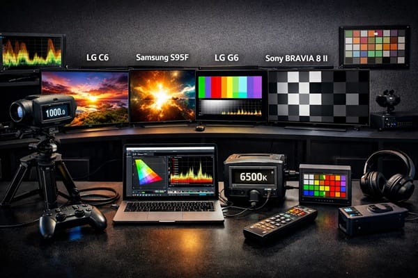 Evaluating OLED picture quality across brightness levels, HDR performance, and gaming metrics.