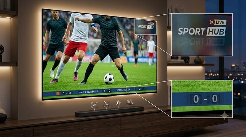 OLED TV sports channel logo burn-in risk 2026 example