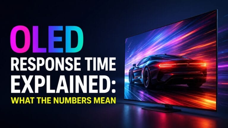OLED motion response time — how pixels switch during fast scenes