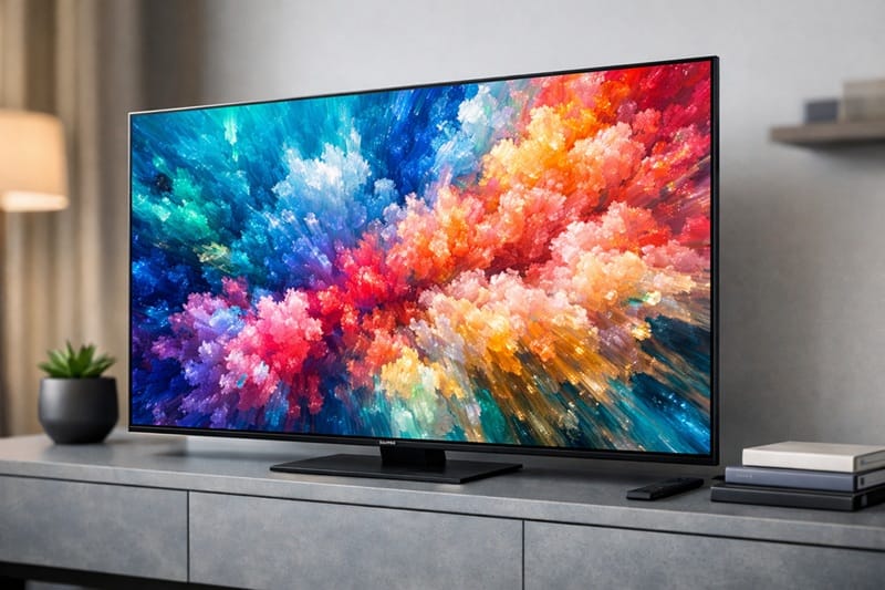 Samsung 65QN70H review 2026 — front angled view