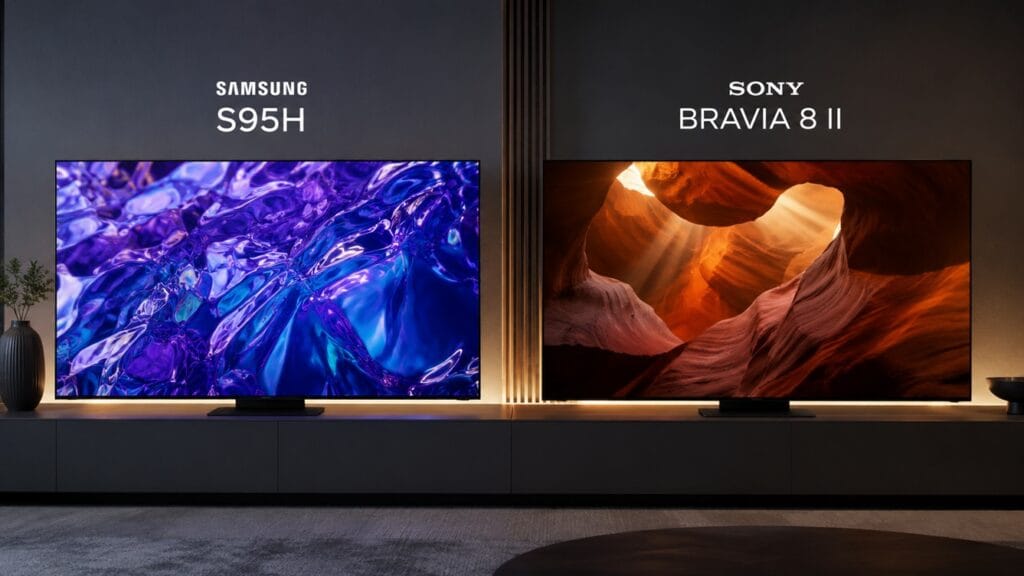Samsung S95H and Sony BRAVIA 8 II QD-OLED TVs 2026
