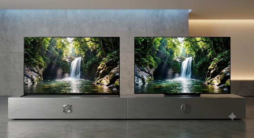 Sony OLED vs LG OLED 2026 side-by-side picture quality comparison
