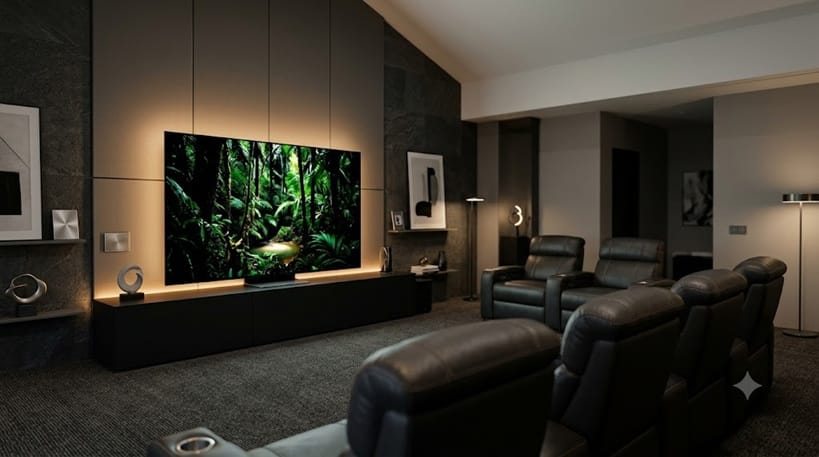 best 83-inch OLED TVs picks for a large home theater room