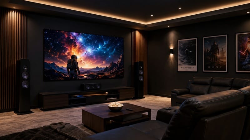 best OLED TVs for home theater 2026 — dedicated room setup