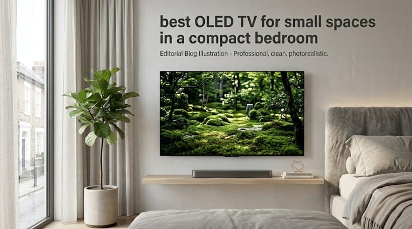 best OLED TVs for small spaces in a compact bedroom