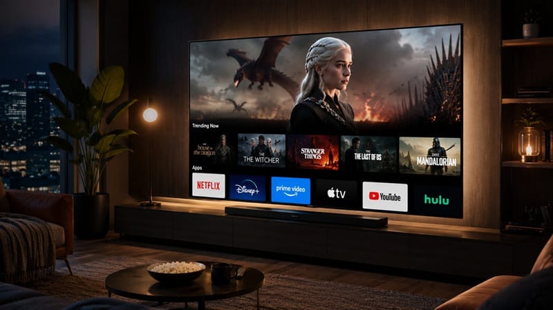 best OLED TVs for streaming Netflix and Disney+ setup
