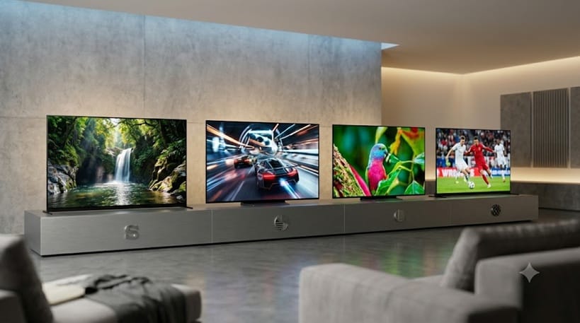 best OLED TVs under $1500 lined up for comparison