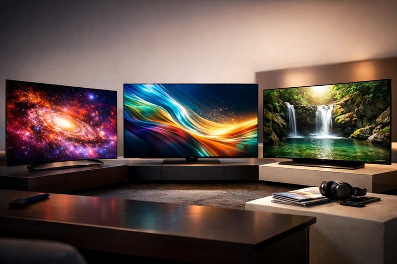 best premium OLED TVs 2026 in a modern living room