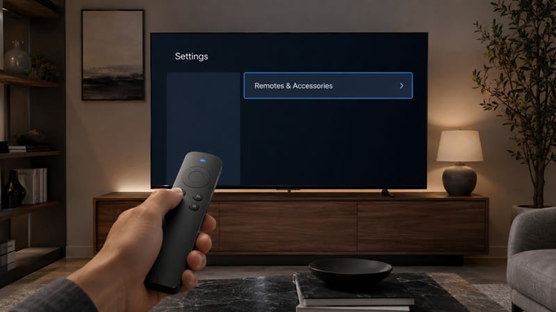 Bluetooth pairing menu on a Sony Google TV