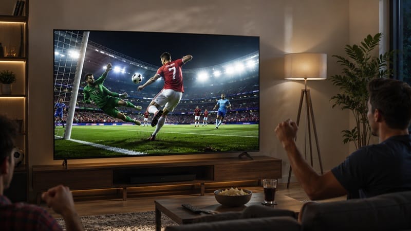 Hisense 75U7SG picture quality — HDR sports viewing