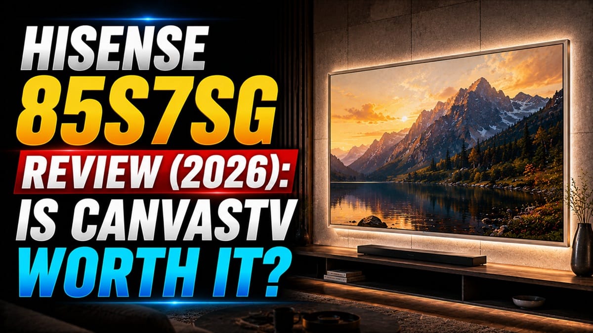 Hisense 85S7SG Review (2026): Is CanvasTV Worth It?