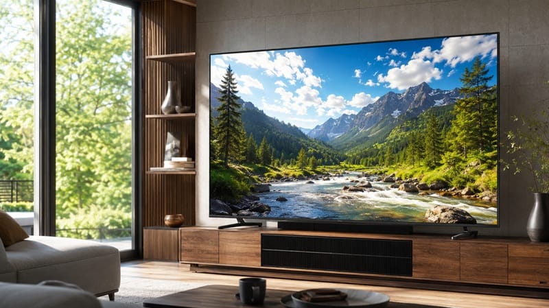 Hisense 85U6SF Pro picture quality — bright room daytime viewing