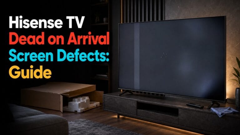 Hisense TV Dead on Arrival Screen Defects: Guide