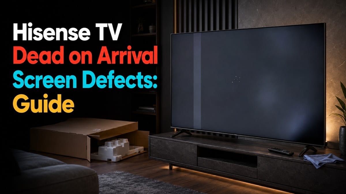 Hisense TV Dead on Arrival Screen Defects: Guide