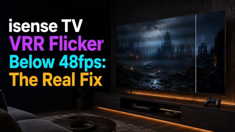 Hisense TV VRR Flicker Below 48fps: The Real Fix