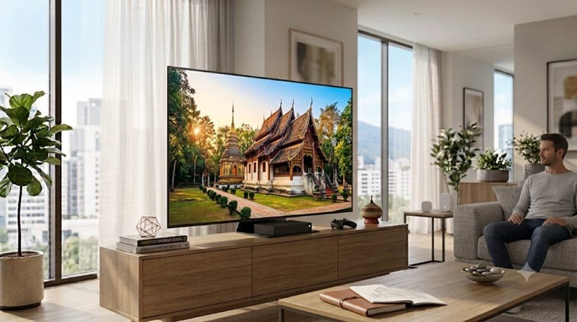 LG 55LX7B picture quality — bright room performance