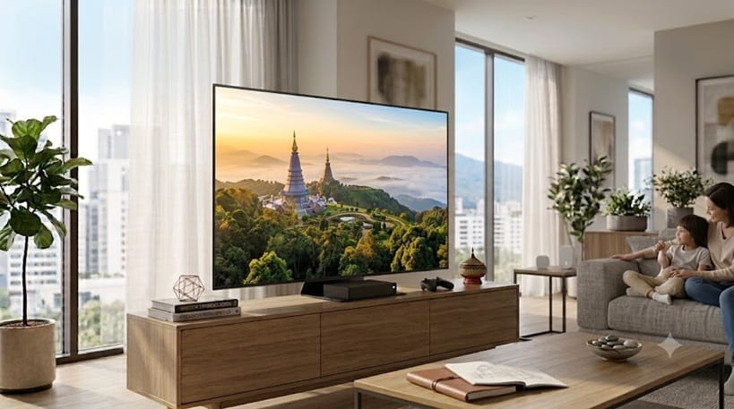 LG 75NU850B in living room — large-screen real-world use