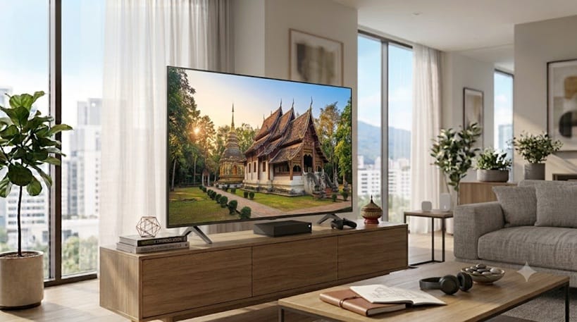 LG 75NU850B ports and design — HDMI connectivity
