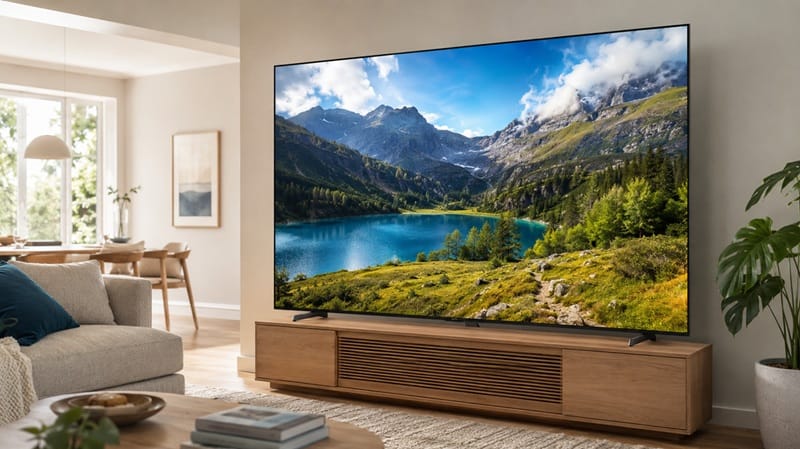 LG 85QNED75B 85-inch Mini LED 4K TV front view