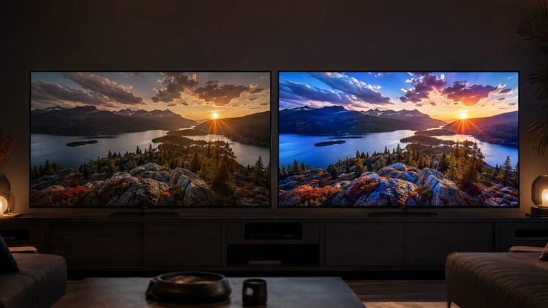 LG Filmmaker Mode too dark screen brightness comparison