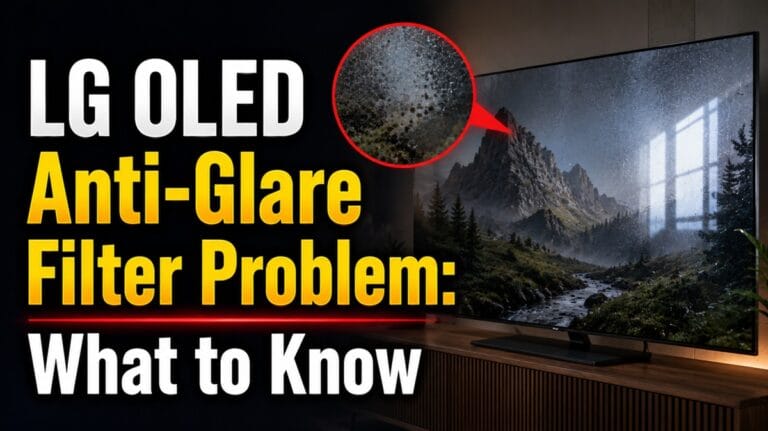 LG OLED Anti-Glare Filter Problem: What to Know