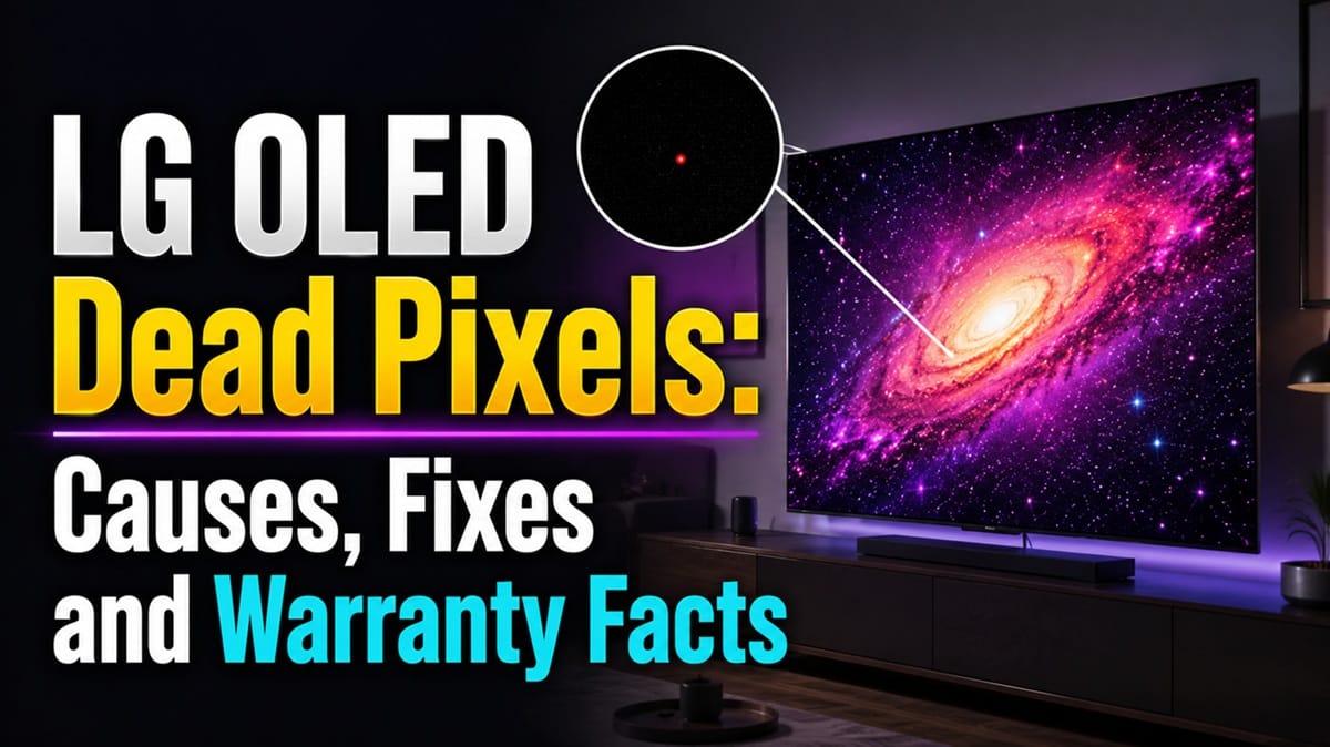 LG OLED Dead Pixels: Causes, Fixes and Warranty Facts