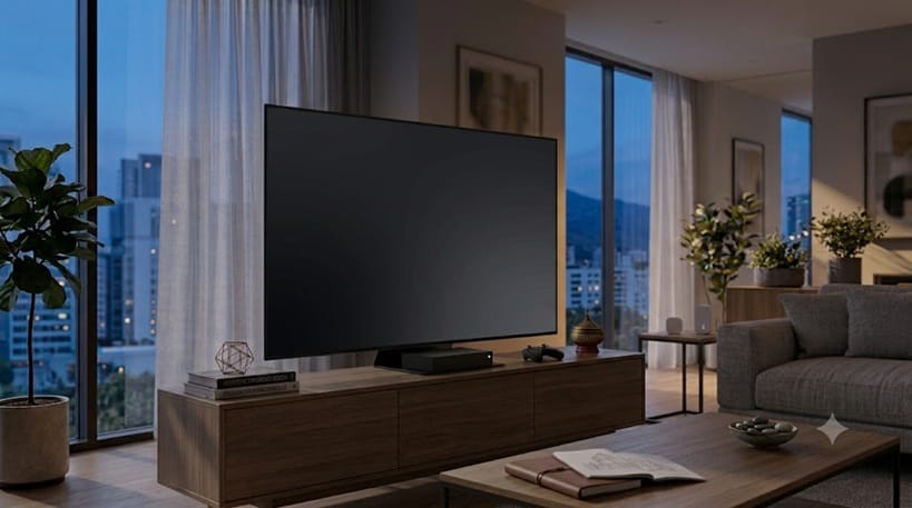 LG OLED HDR banding visible in a dark gradient scene
