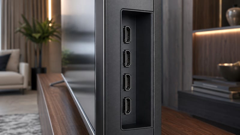 LG OLED55C6 ports and design โ HDMI 2.1 connectivity