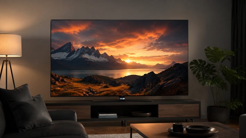 LG OLED65C6 review 2026 โ front view on stand