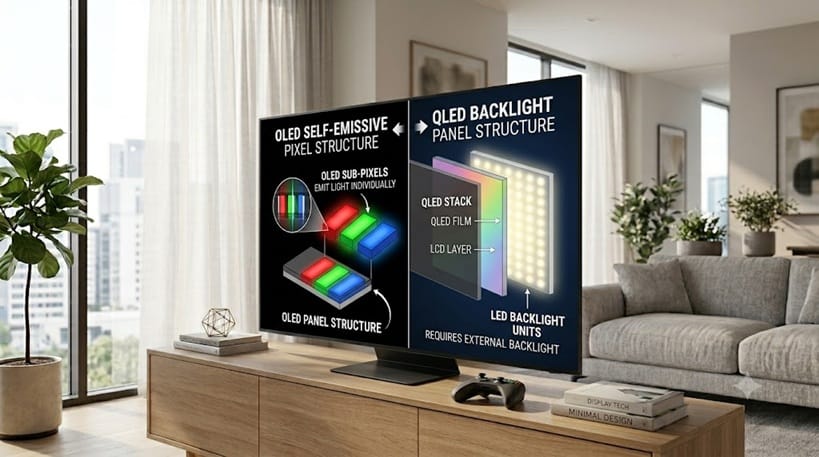 OLED vs QLED eye strain comparison