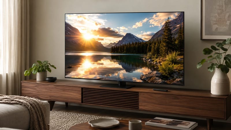 Samsung 65M70H review — Mini LED TV front view