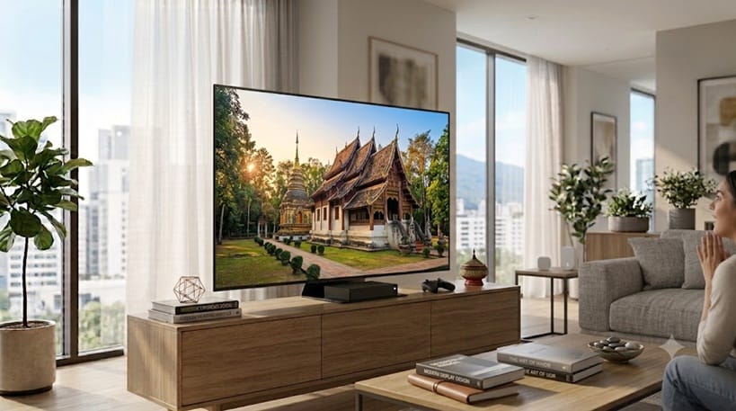 Samsung 75M70H picture quality — Mini LED HDR performance