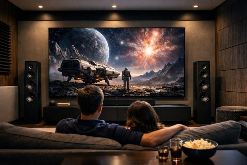 Samsung 83S90H picture quality — home theater viewing