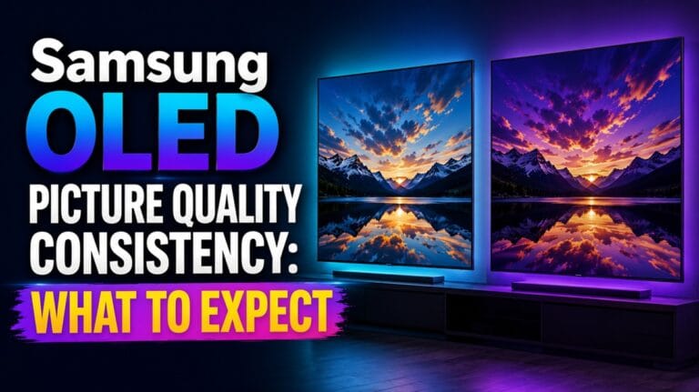 Samsung OLED Picture Quality Consistency