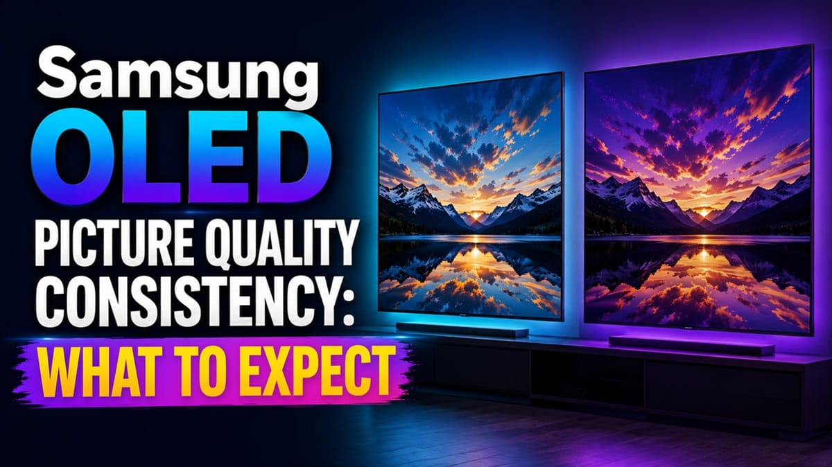 Samsung OLED Picture Quality Consistency