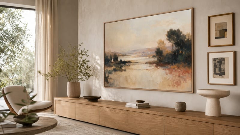 Samsung QN75LS03HE review — The Frame 2026 wall mount