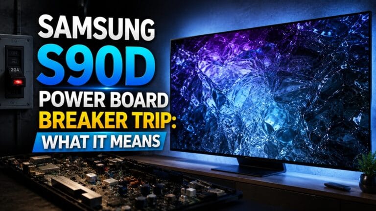 Samsung S90D Power Board Breaker Trip: What It Means