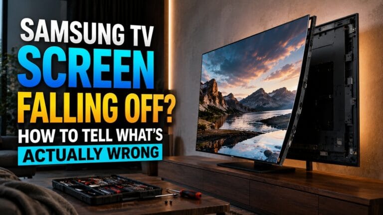 Samsung TV Screen Falling Off? How to Tell What’s Actually Wrong