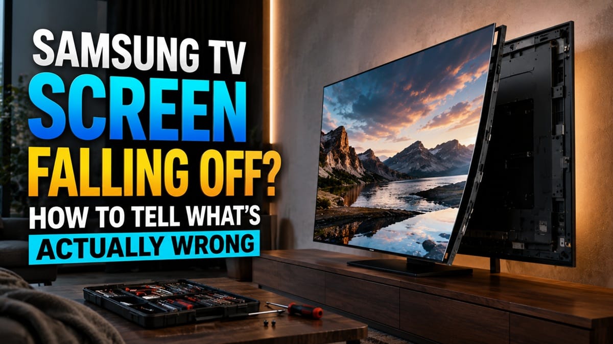 Samsung TV Screen Falling Off? How to Tell What’s Actually Wrong