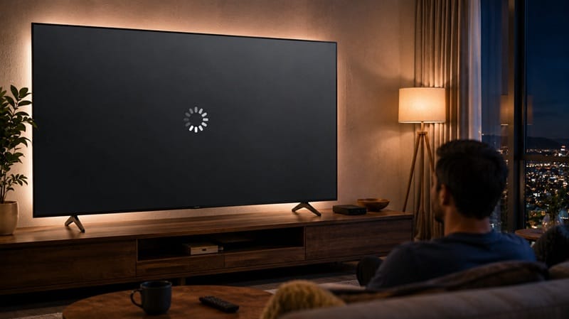Sony Google TV live channel loading circle