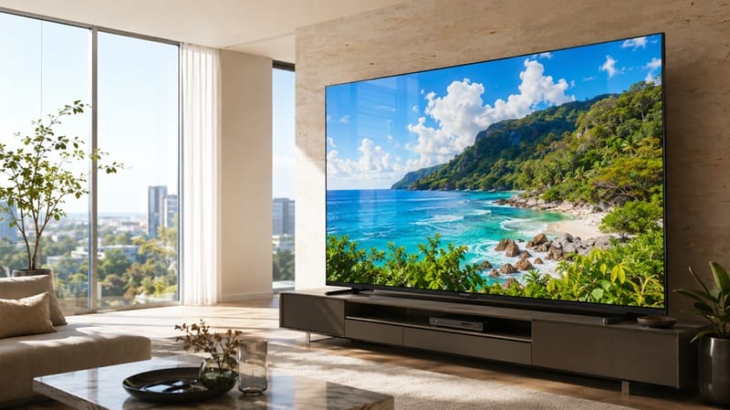 Sony K-75XR30M2 picture quality — bright room viewing
