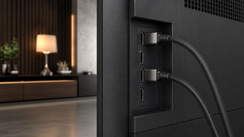 Sony K-75XR30M2 ports and design — HDMI 2.1 connectivity