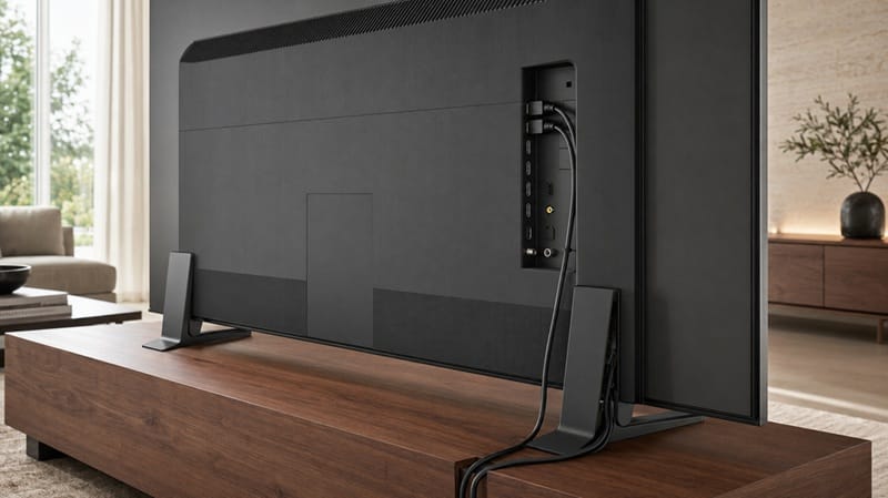Sony K-75XR70M2 ports and Mirage Stand cable design